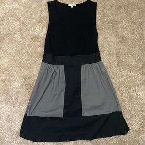 Grey & Black Colorblock dress jersey top